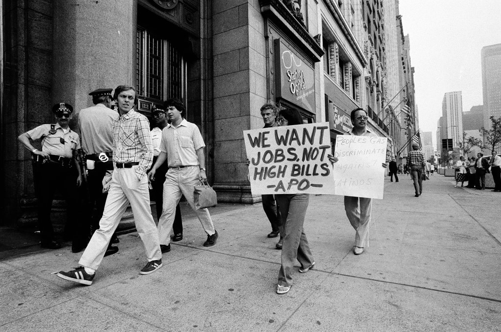Protest at Peoples Gas - Chicago Sun-Times