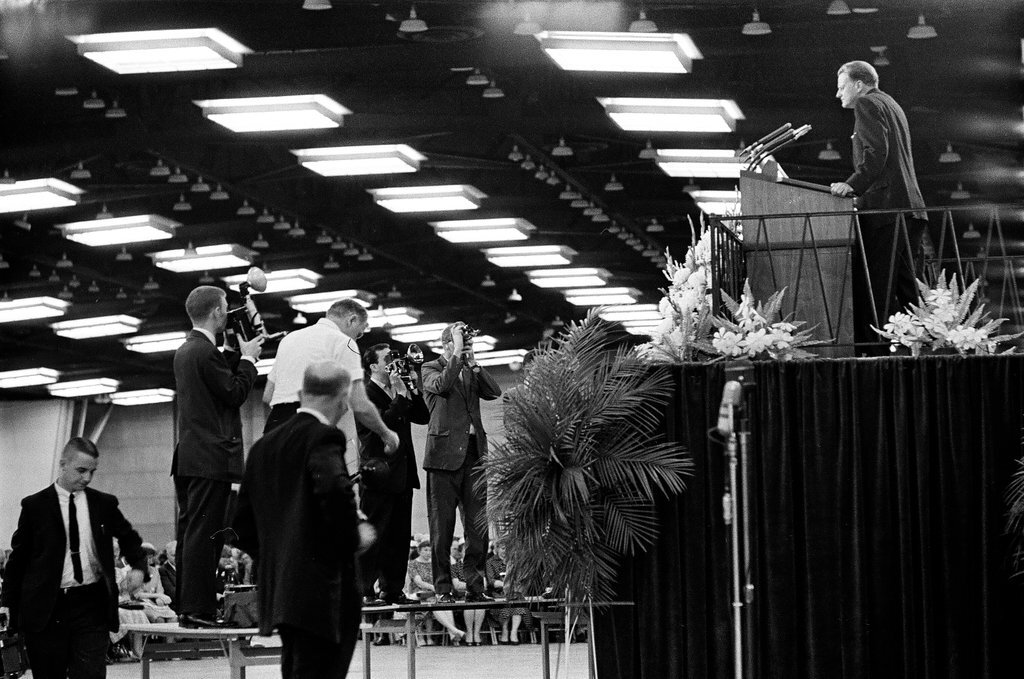 People attend Billy Graham rally - Bob Rubel for Chicago Sun-Times