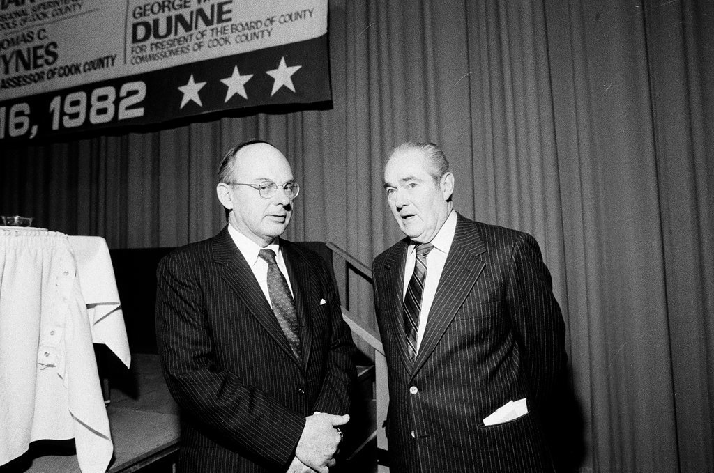 Adlai Stevenson and George Dunn - Bob (Robert) Black for Chicago Sun-Times