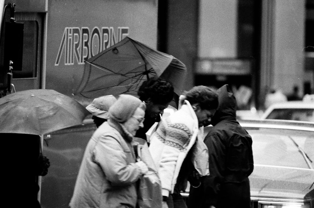 Rainy day in the Loop - John H. White for Chicago Sun-Times