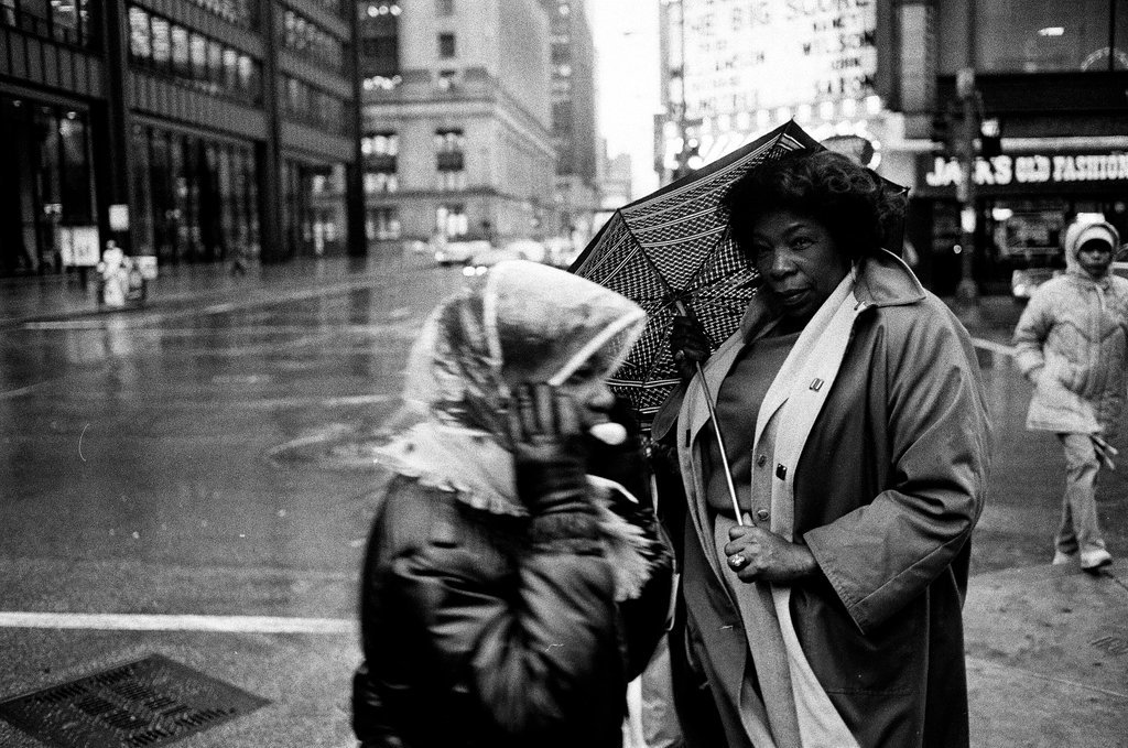 Rainy day in the Loop - John H. White for Chicago Sun-Times