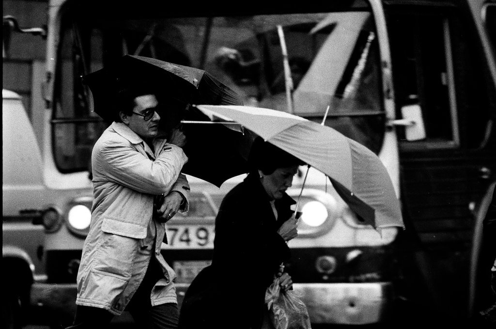 Rainy day in the Loop - John H. White for Chicago Sun-Times