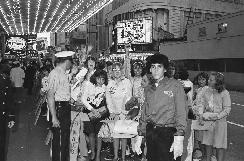 People line up to see Beatles movie - Howard Lyon for Chicago Sun-Times