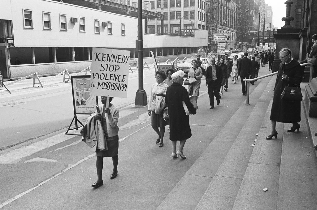 Rally at a voter registration - Chicago Sun-Times