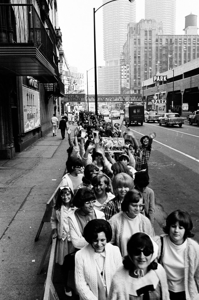 Beatles fans line up for new movie - Howard Lyon for Chicago Sun-Times
