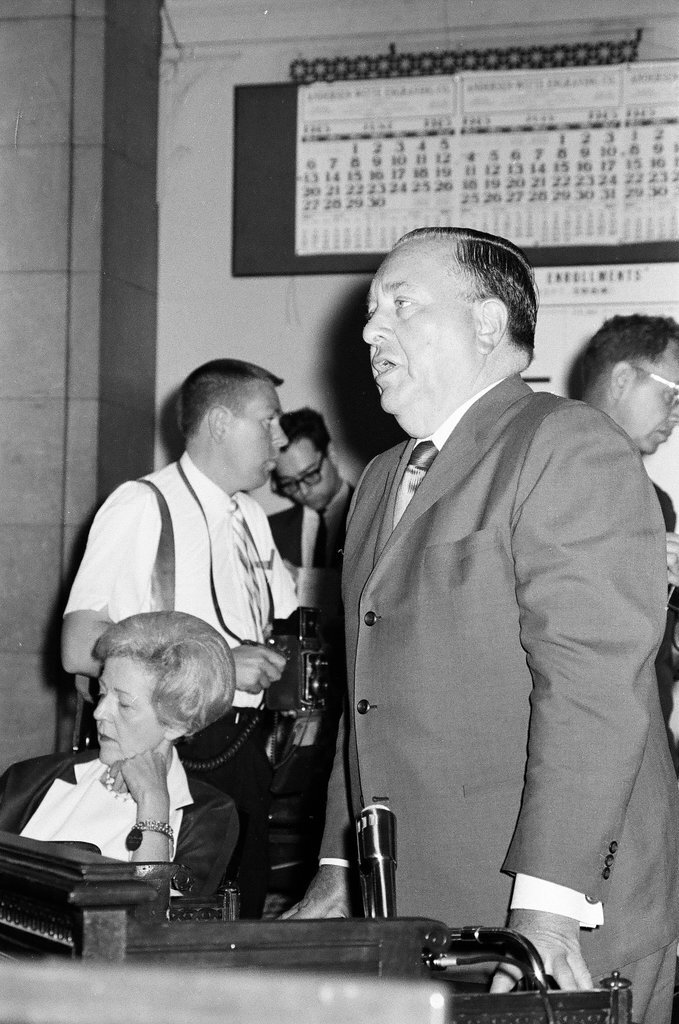 Mayor Daley attends Board of Education meeting - Jack Lenahan for Chicago Sun-Times