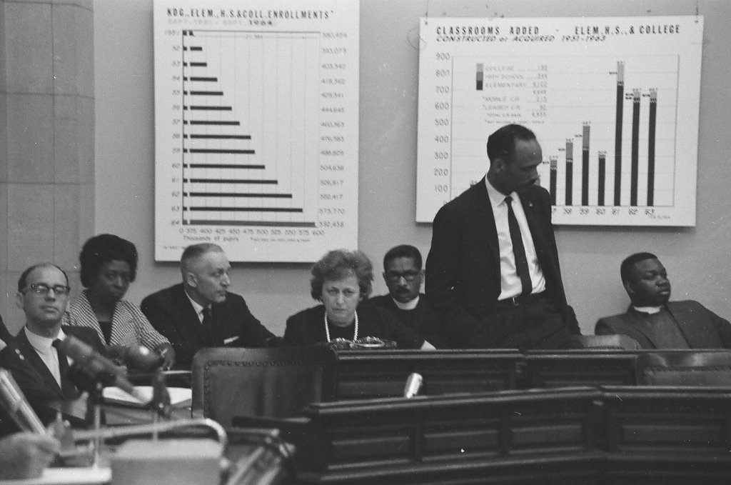 Mayor Daley attends Board of Education meeting - Jack Lenahan for Chicago Sun-Times