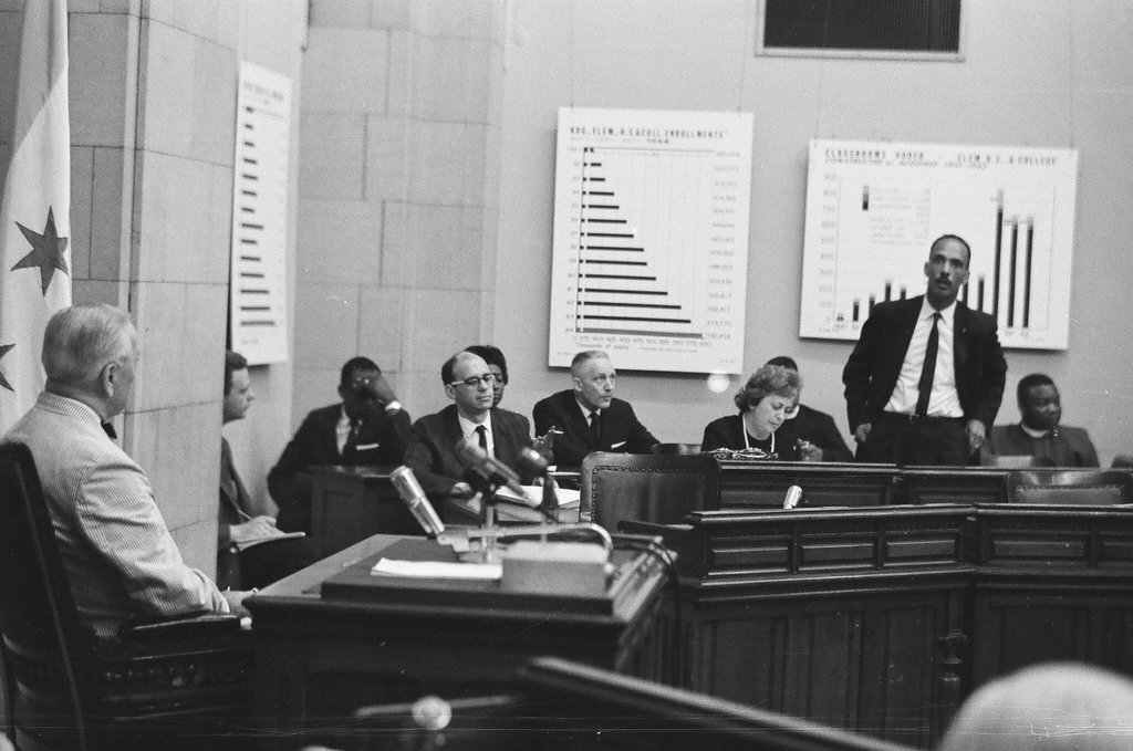 Mayor Daley attends Board of Education meeting - Jack Lenahan for Chicago Sun-Times