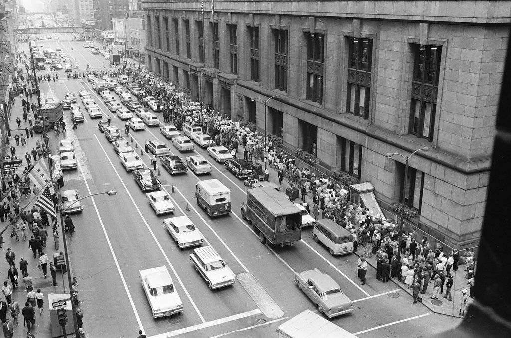 Fair Housing protest in front of City Hall - Howard Lyon for Chicago Sun-Times