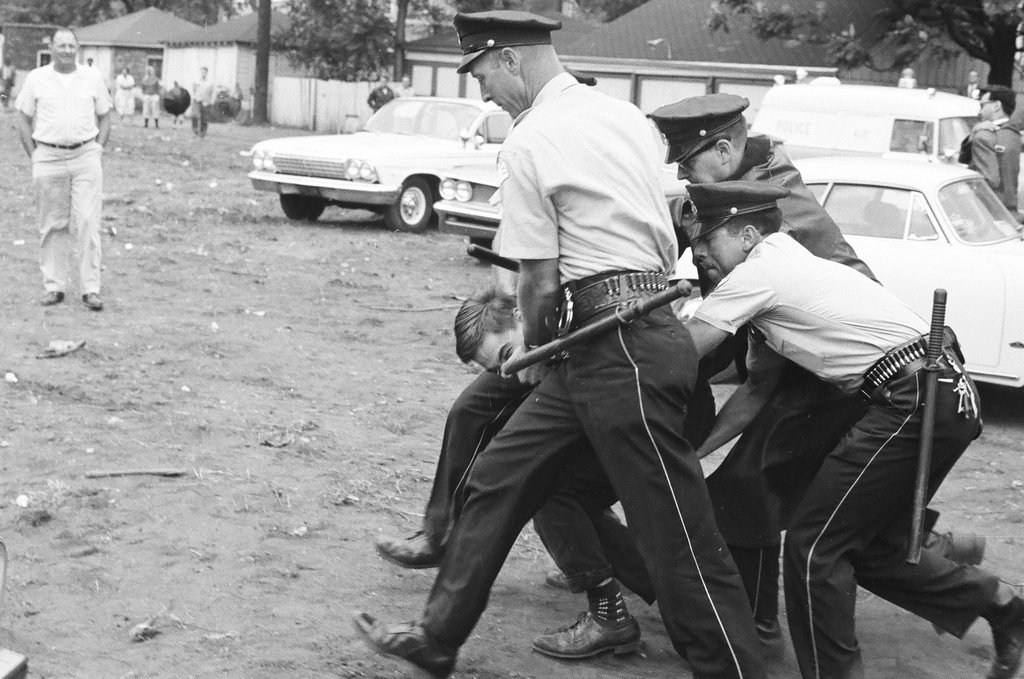 Police forcefully carry away portable school protesters - Howard Lyon for Chicago Sun-Times