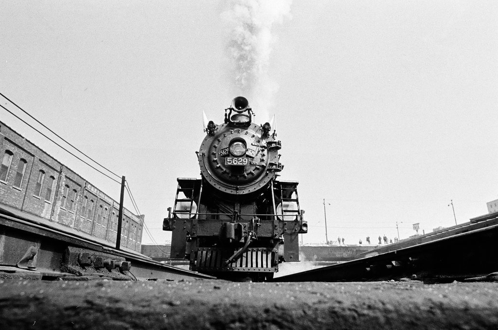 Steam engine at Dearborn Station - Jack Dykinga for Chicago Sun-Times