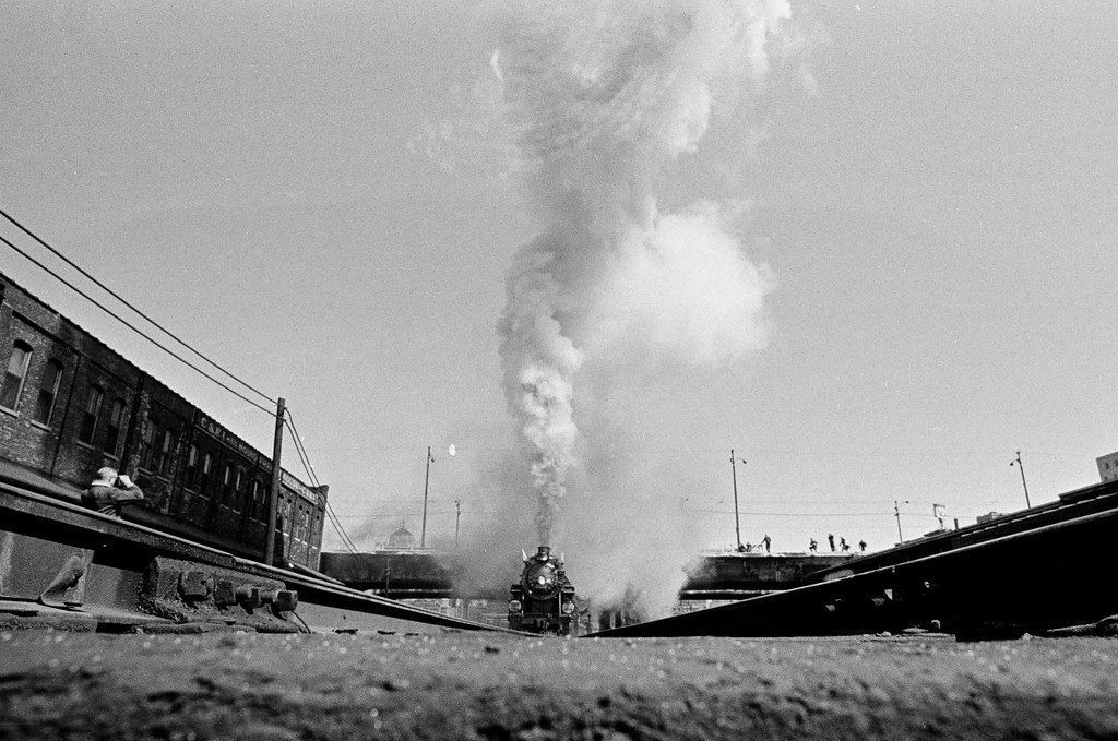 Steam engine at Dearborn Station - Jack Dykinga for Chicago Sun-Times