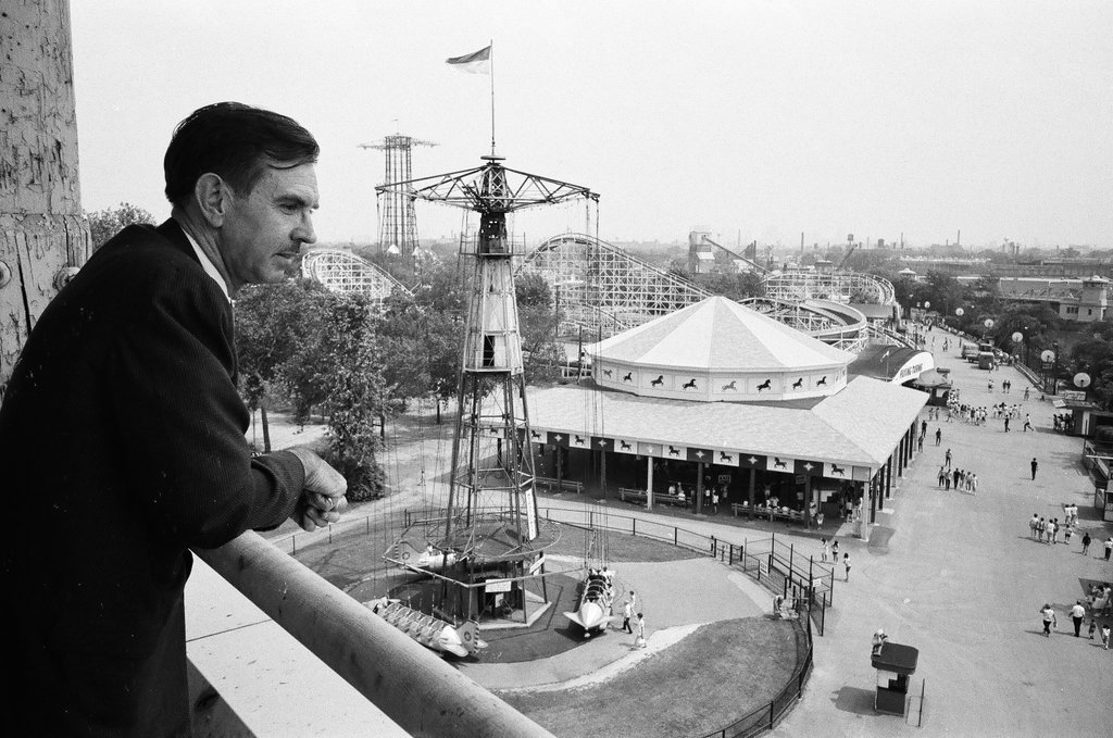 Owner of Riverview Amusement Park poses around the park - Chicago Sun-Times