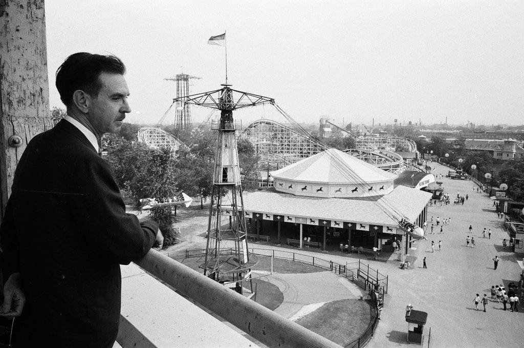 Owner of Riverview Amusement Park poses around the park - Chicago Sun-Times