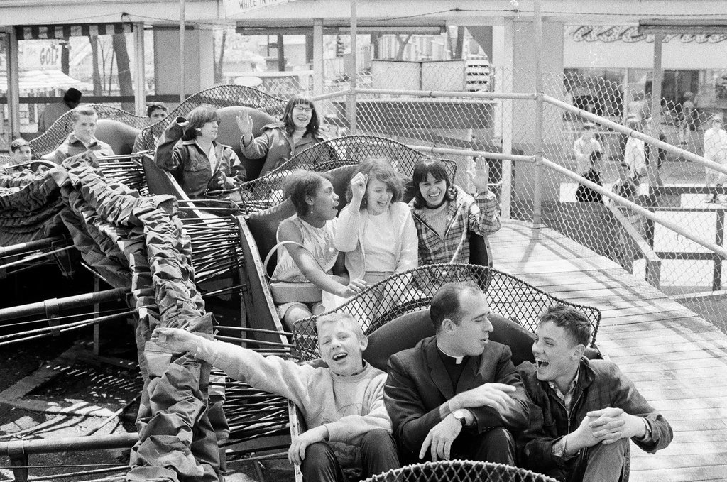 Children from Maryville Academy at Riverview Amusement Park - Joe Kordick for Chicago Sun-Times
