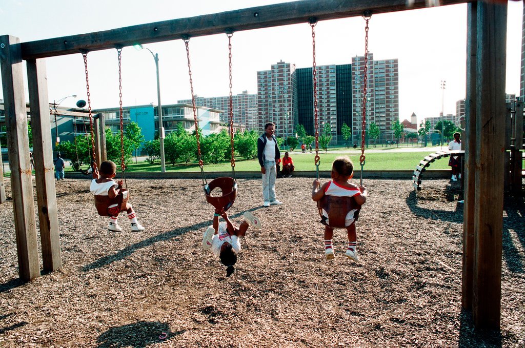 Playground at Cabrini Green - Chicago Sun-Times