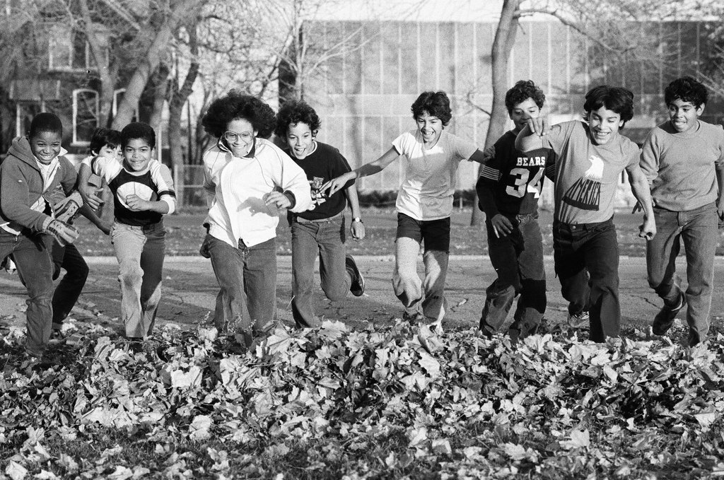 People enjoying Humboldt Park in the fall - Chicago Sun-Times