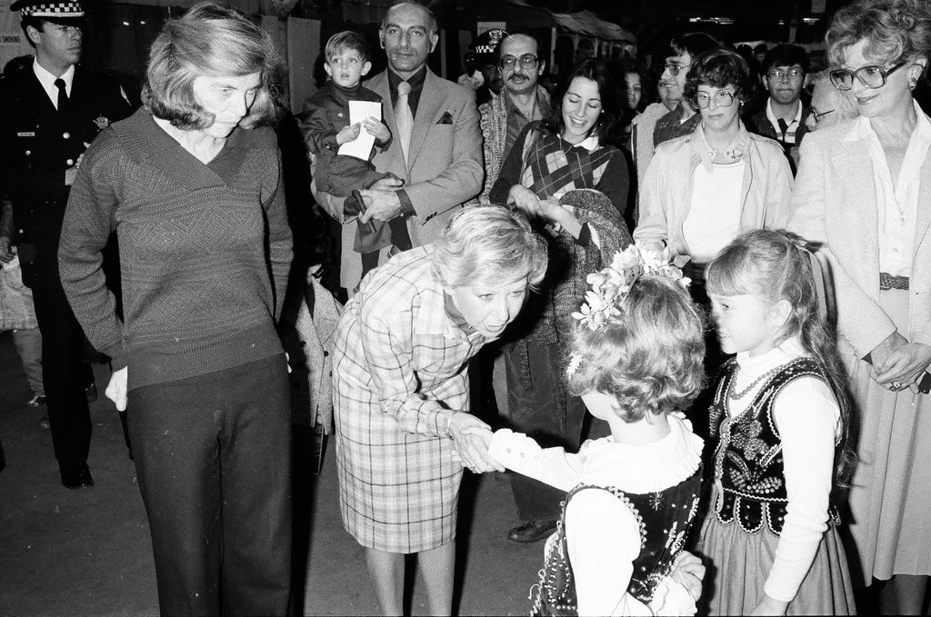 Eunice Kennedy Shriver attends Autumnfest with Mayor Jane Byrne - Randy B. Leffingwell for Chicago Sun-Times