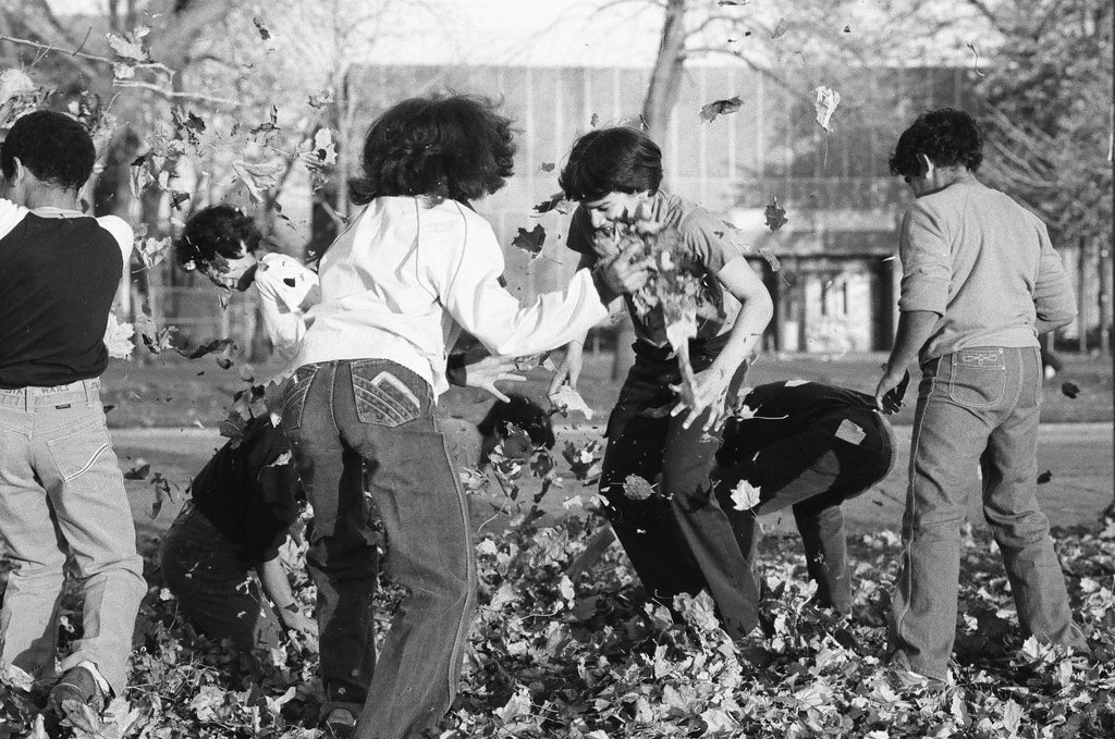 People enjoying Humboldt Park in the fall - Chicago Sun-Times