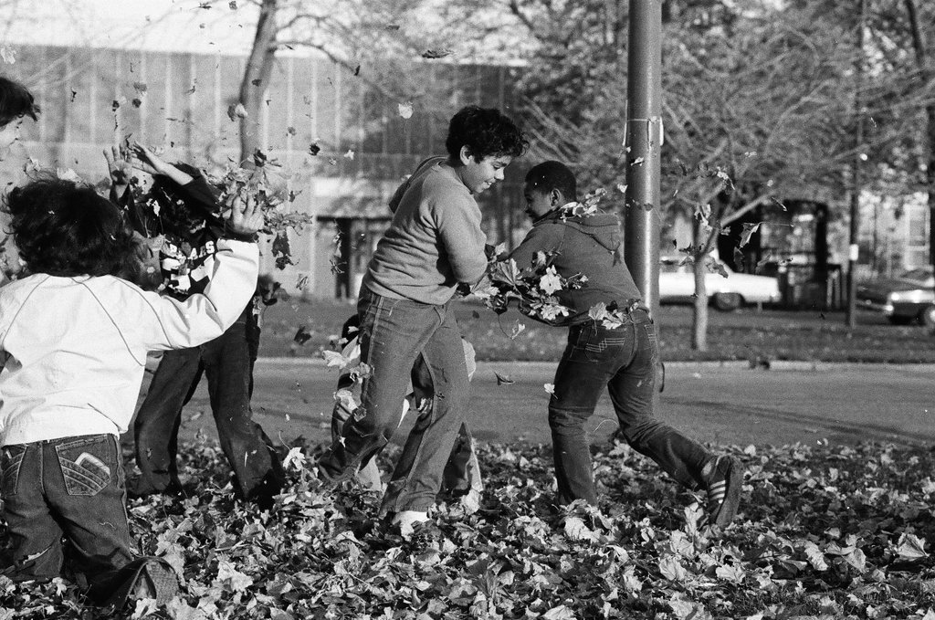 People enjoying Humboldt Park in the fall - Chicago Sun-Times
