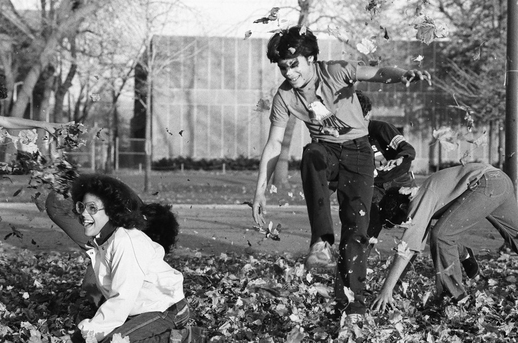 People enjoying Humboldt Park in the fall - Chicago Sun-Times