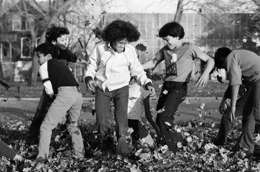 People enjoying Humboldt Park in the fall - Chicago Sun-Times