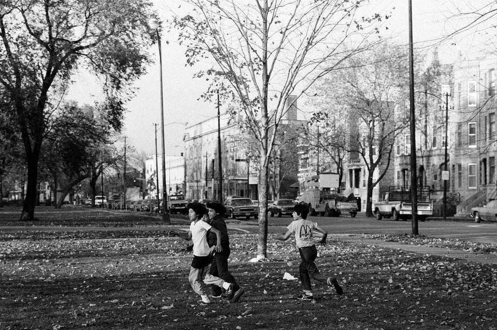 People enjoying Humboldt Park in the fall - Chicago Sun-Times