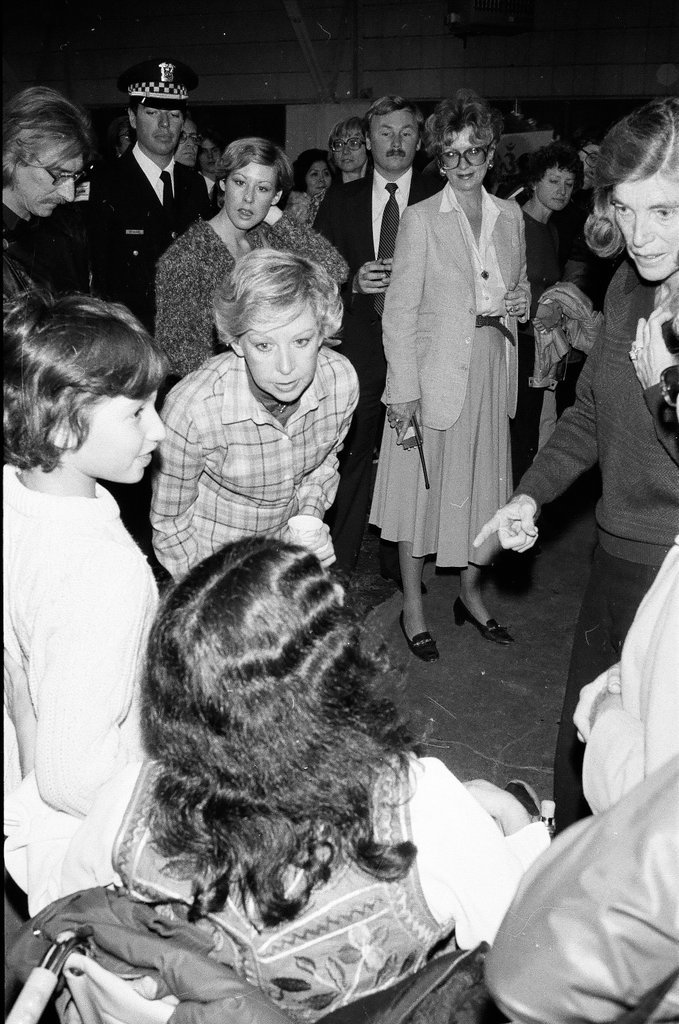 Eunice Kennedy Shriver attends Autumnfest with Mayor Jane Byrne - Randy B. Leffingwell for Chicago Sun-Times