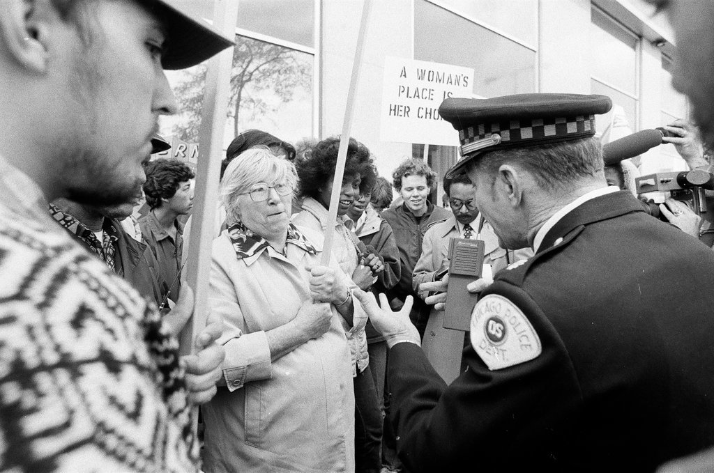 Atheist protest marchers - Bob (Robert) Black for Chicago Sun-Times