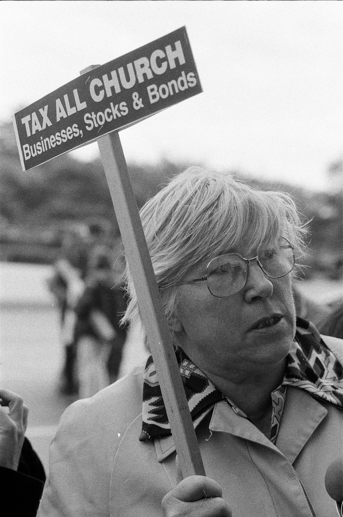 Atheist protest marchers - Bob (Robert) Black for Chicago Sun-Times