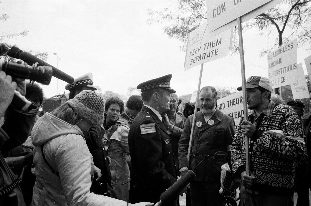 Atheist protest marchers - Anthony Suau for Chicago Sun-Times
