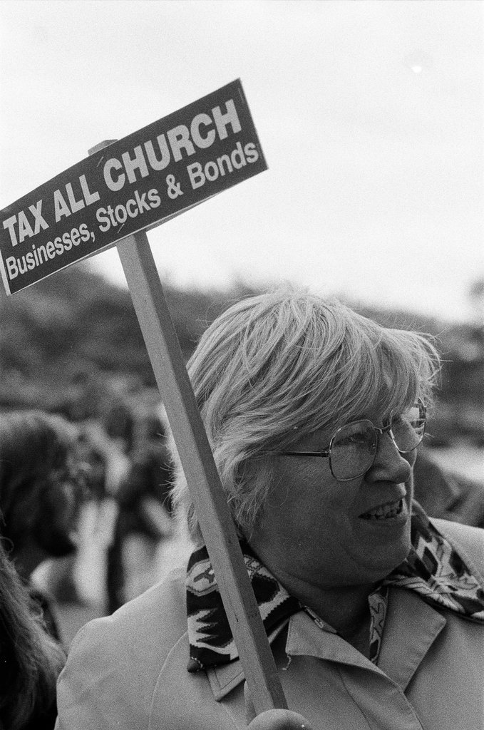 Atheist protest marchers - Bob (Robert) Black for Chicago Sun-Times