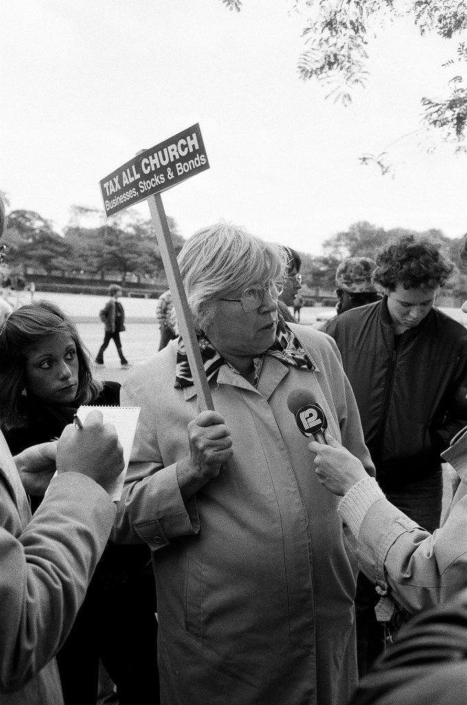 Atheist protest marchers - Bob (Robert) Black for Chicago Sun-Times