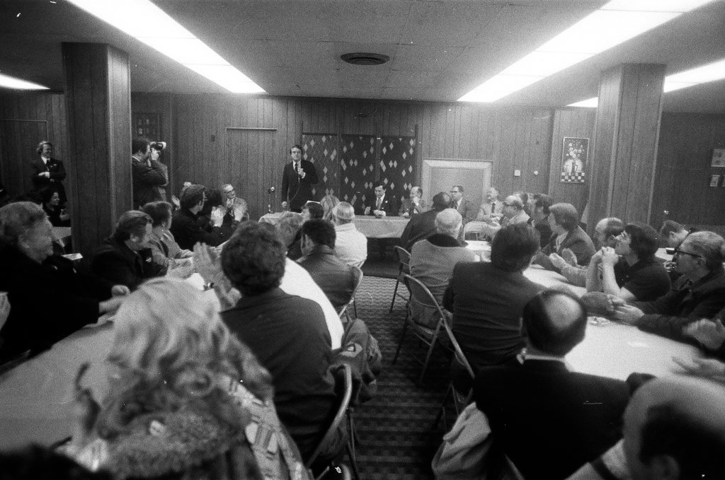Sargent R. Shriver at 10th Ward Meeting - John H. White for Chicago Sun-Times