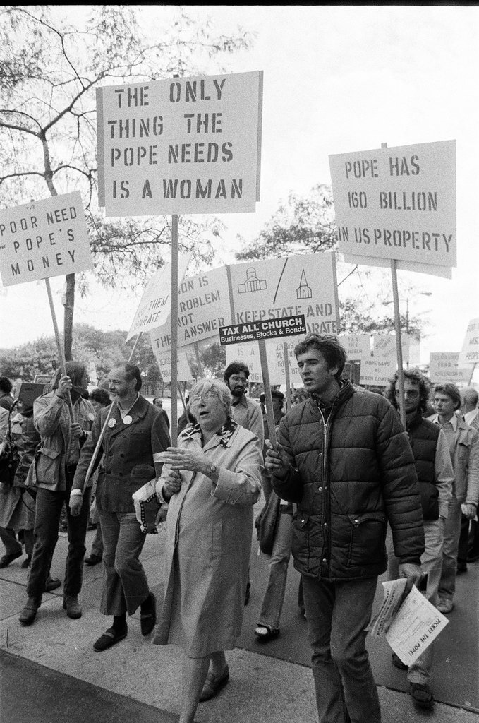 Atheist protest marchers - Bob (Robert) Black for Chicago Sun-Times