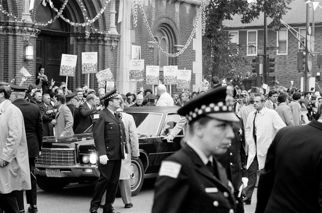 Pope John Paul II visits Chicago - Bob (Robert) Black for Chicago Sun-Times