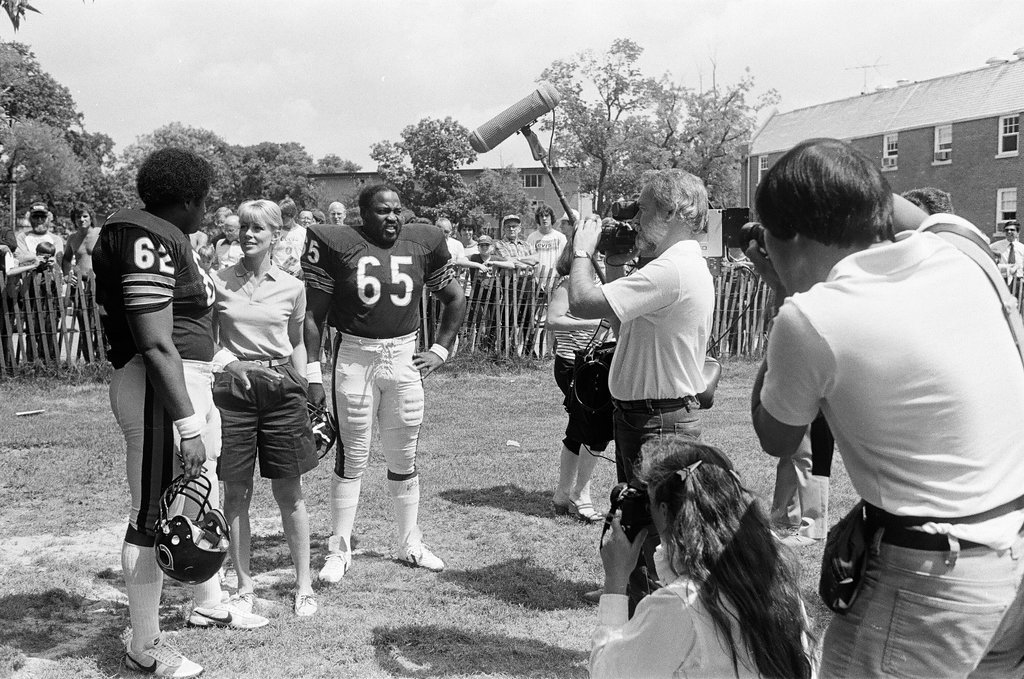 Sarah Purcell practices with the Chicago Bears - Reeve for Chicago Sun-Times