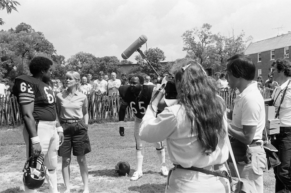 Sarah Purcell practices with the Chicago Bears - Reeve for Chicago Sun-Times