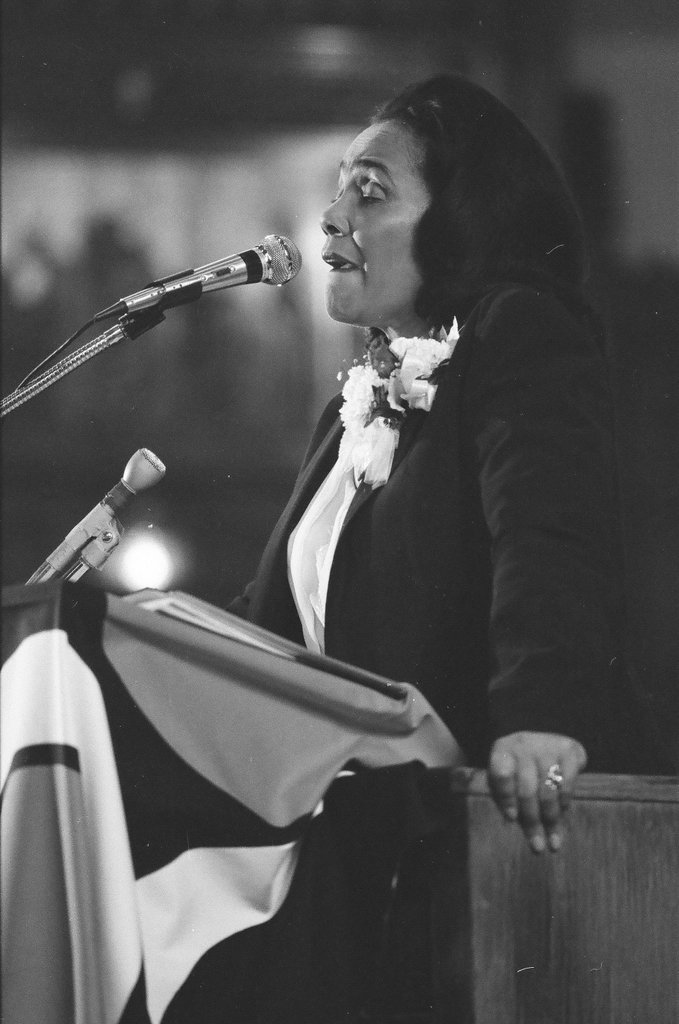 Coretta Scott King speaks at church - Reeve for Chicago Sun-Times