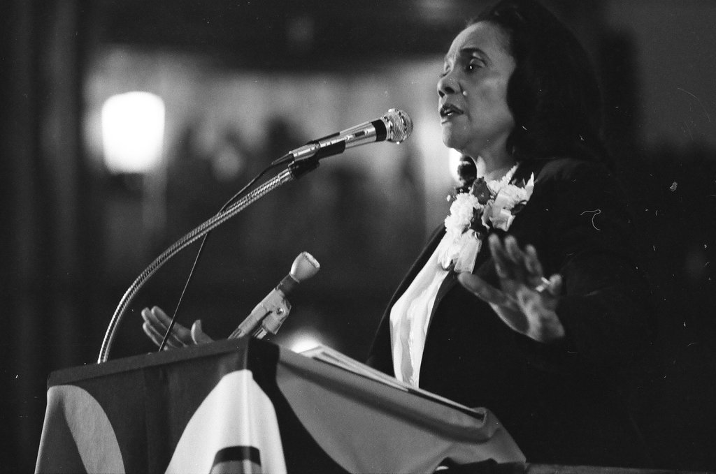 Coretta Scott King speaks at church - Reeve for Chicago Sun-Times