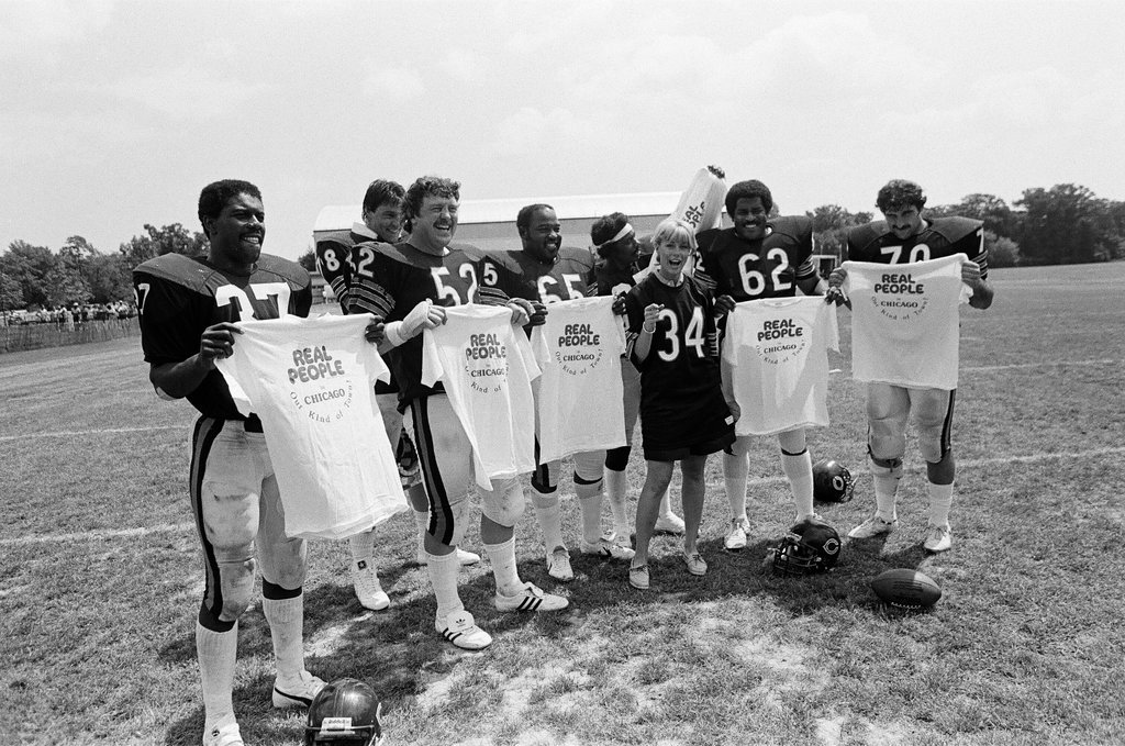Sarah Purcell practices with the Chicago Bears - Reeve for Chicago Sun-Times