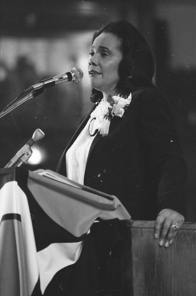 Coretta Scott King speaks at church - Reeve for Chicago Sun-Times