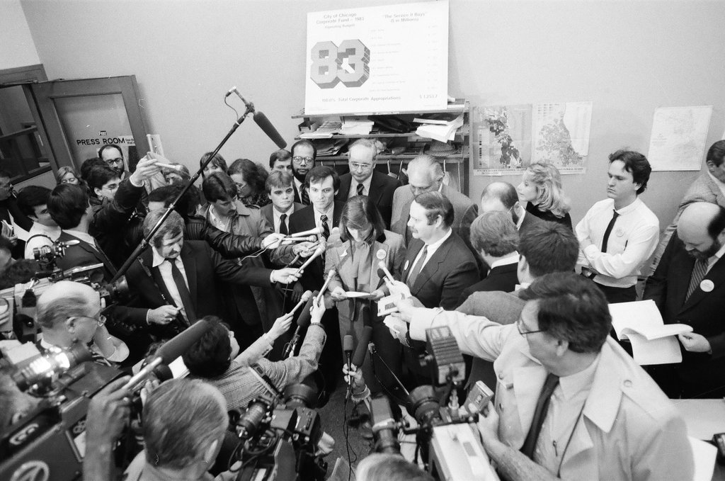 Press conference regarding banning lights at Wrigley Field - Jarvinen for Chicago Sun-Times