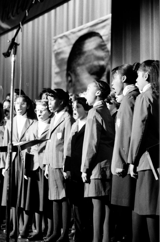Kids choir performs at Medinah Temple for Martin Luther King Jr. birthday celebration - James (Jim) Klepitsch for Chicago Sun-Times
