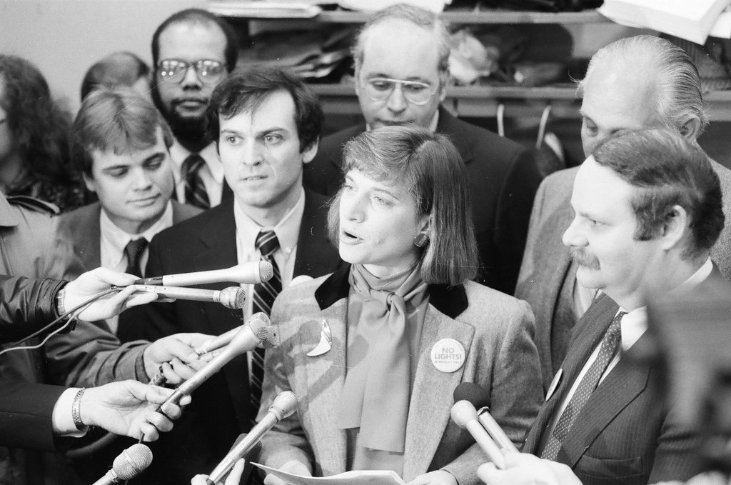 Press conference regarding banning lights at Wrigley Field - Jarvinen for Chicago Sun-Times