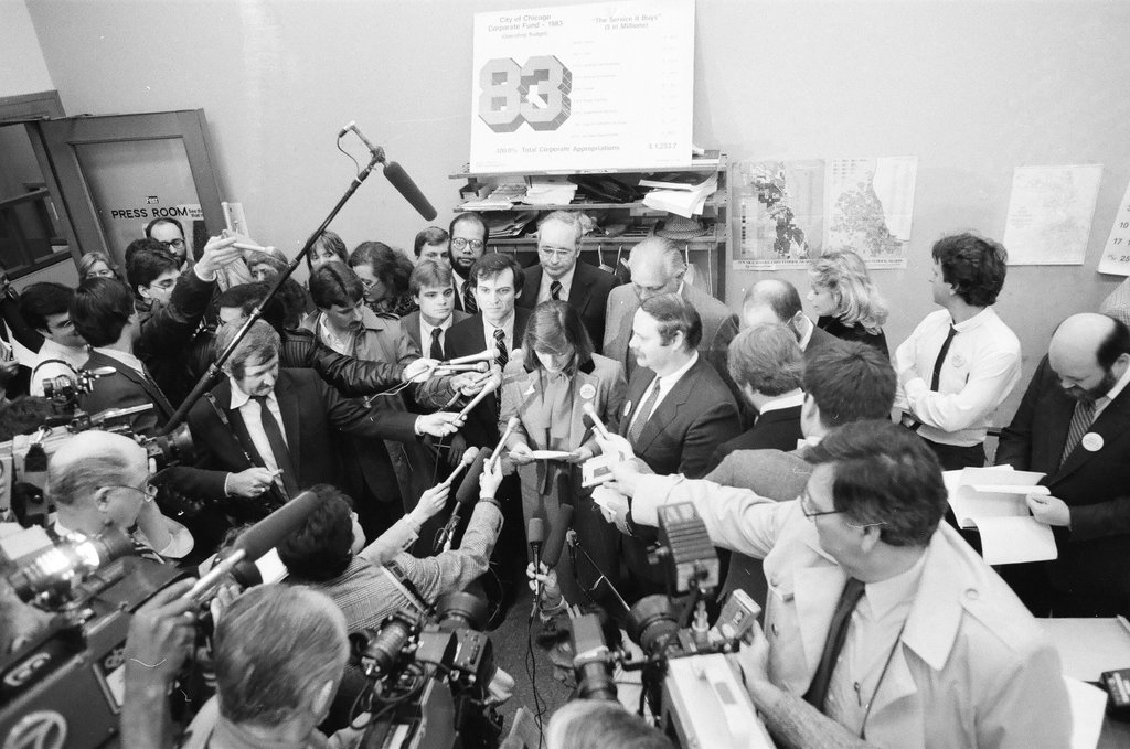 Press conference regarding banning lights at Wrigley Field - Jarvinen for Chicago Sun-Times