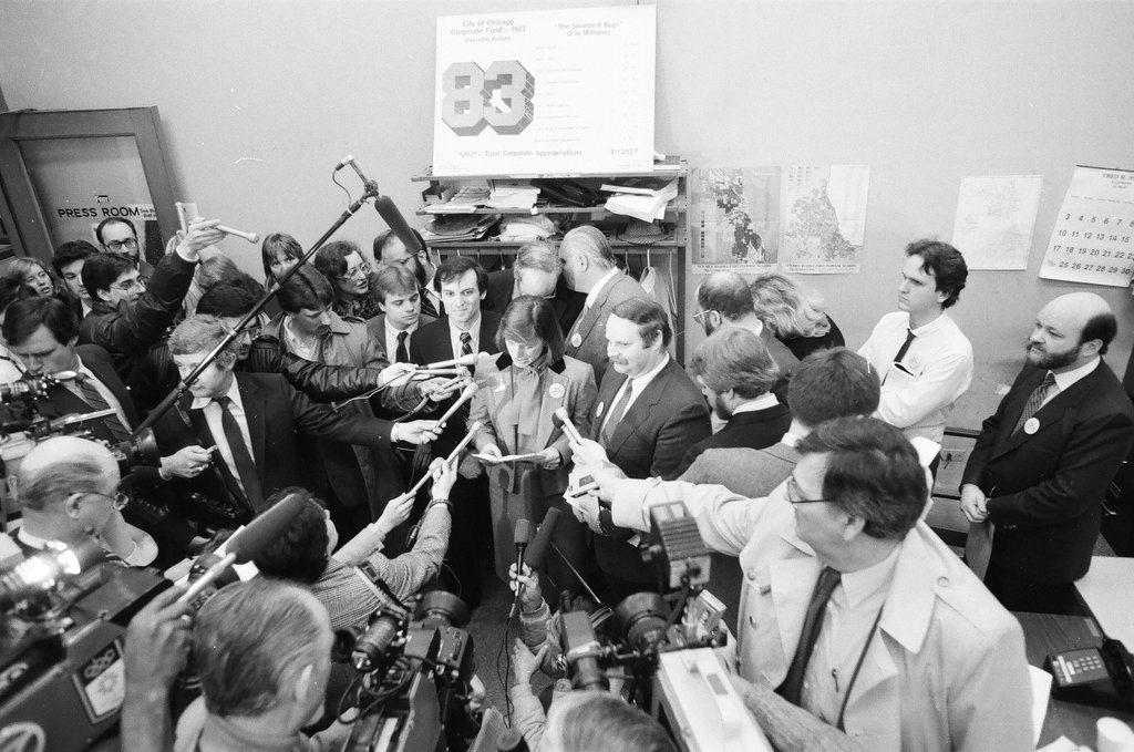 Press conference regarding banning lights at Wrigley Field - Jarvinen for Chicago Sun-Times