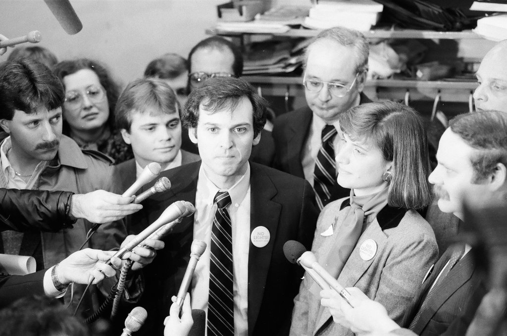 Press conference regarding banning lights at Wrigley Field - Jarvinen for Chicago Sun-Times