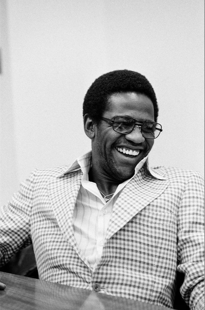 Al Green sitting in a chair - Peters (Clarence or Pete) for Chicago Sun-Times