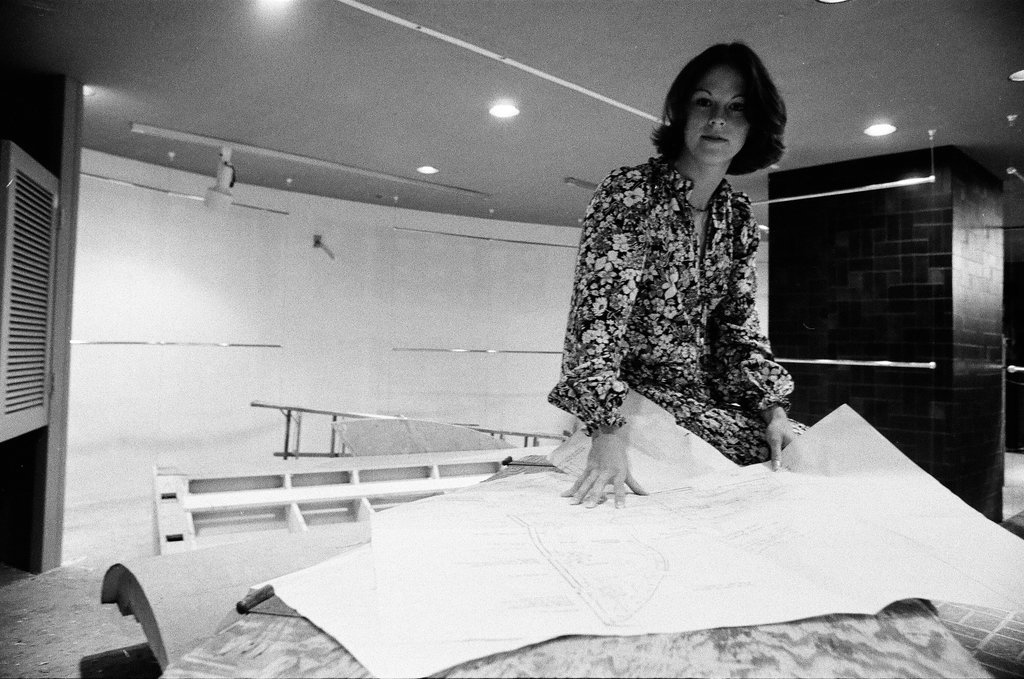 Christie Hefner in unfinished Playboy Club - Ray Burley for Chicago Sun-Times